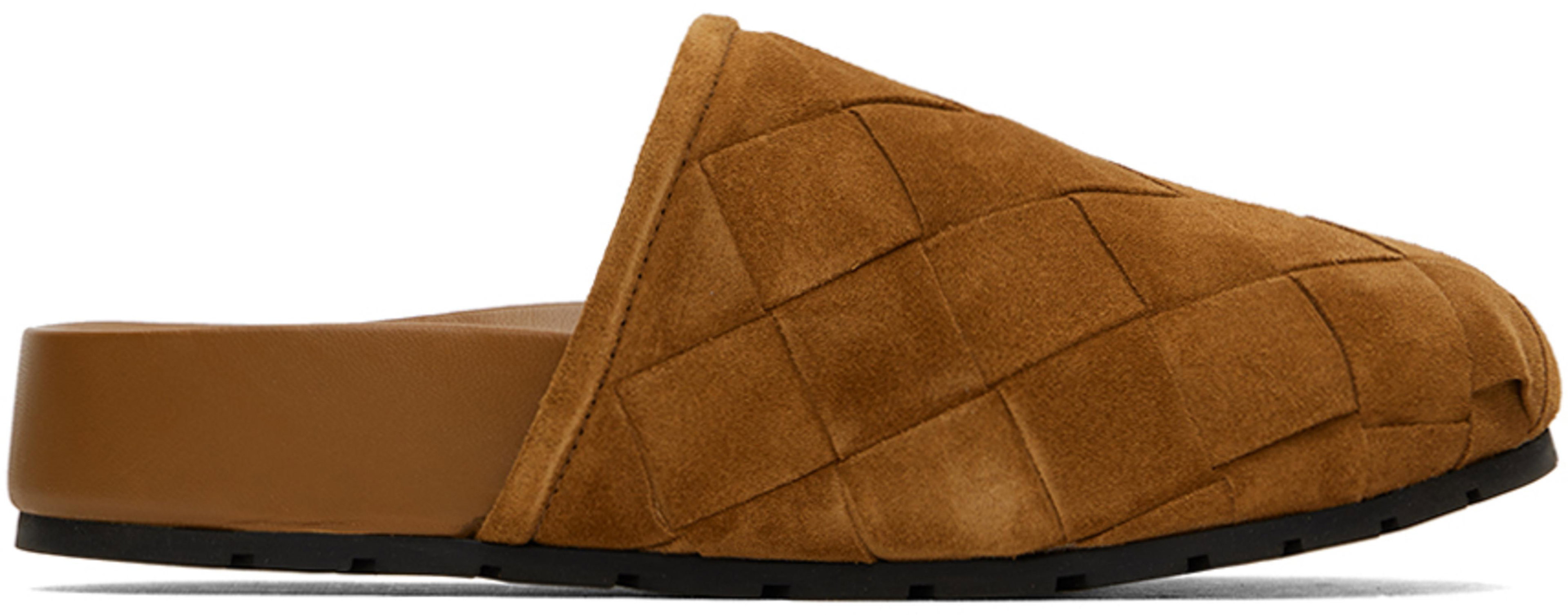 Tan Reggie Mules by BOTTEGA VENETA