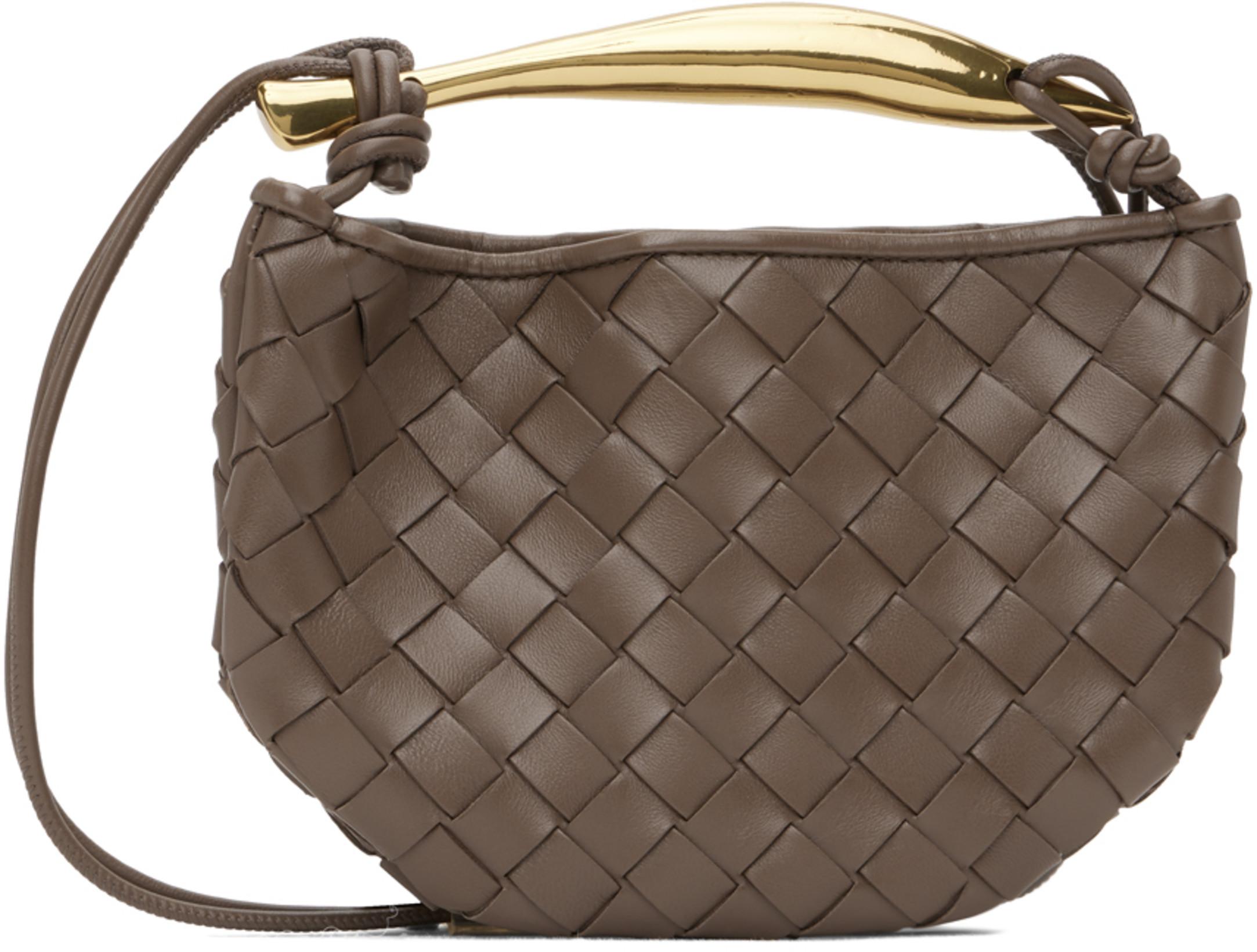 Taupe Mini Sardine Bag by BOTTEGA VENETA