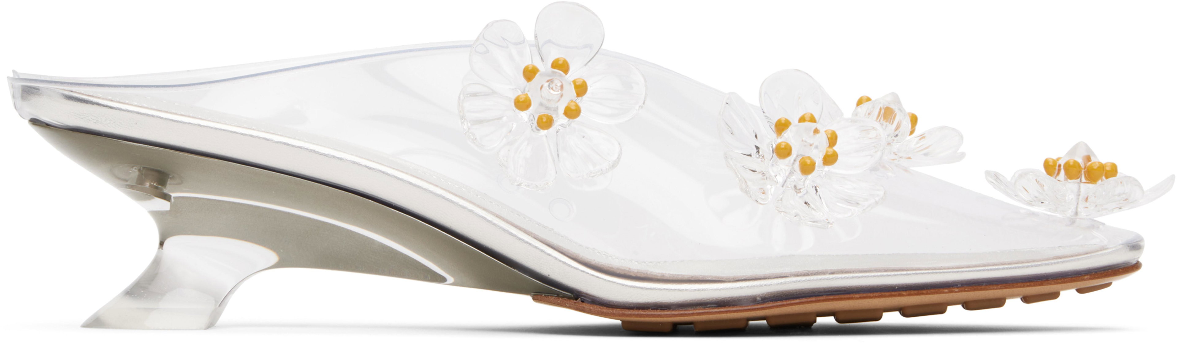 Transparent Jet Mule Heels by BOTTEGA VENETA