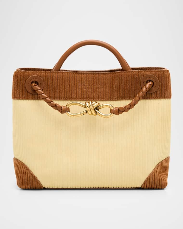 Two-Tone Suede Top-Handle Bag by BOTTEGA VENETA