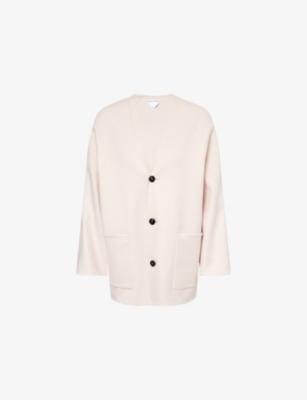 V-Neck Raglan-Sleeves Wool And Cashmere Coat by BOTTEGA VENETA