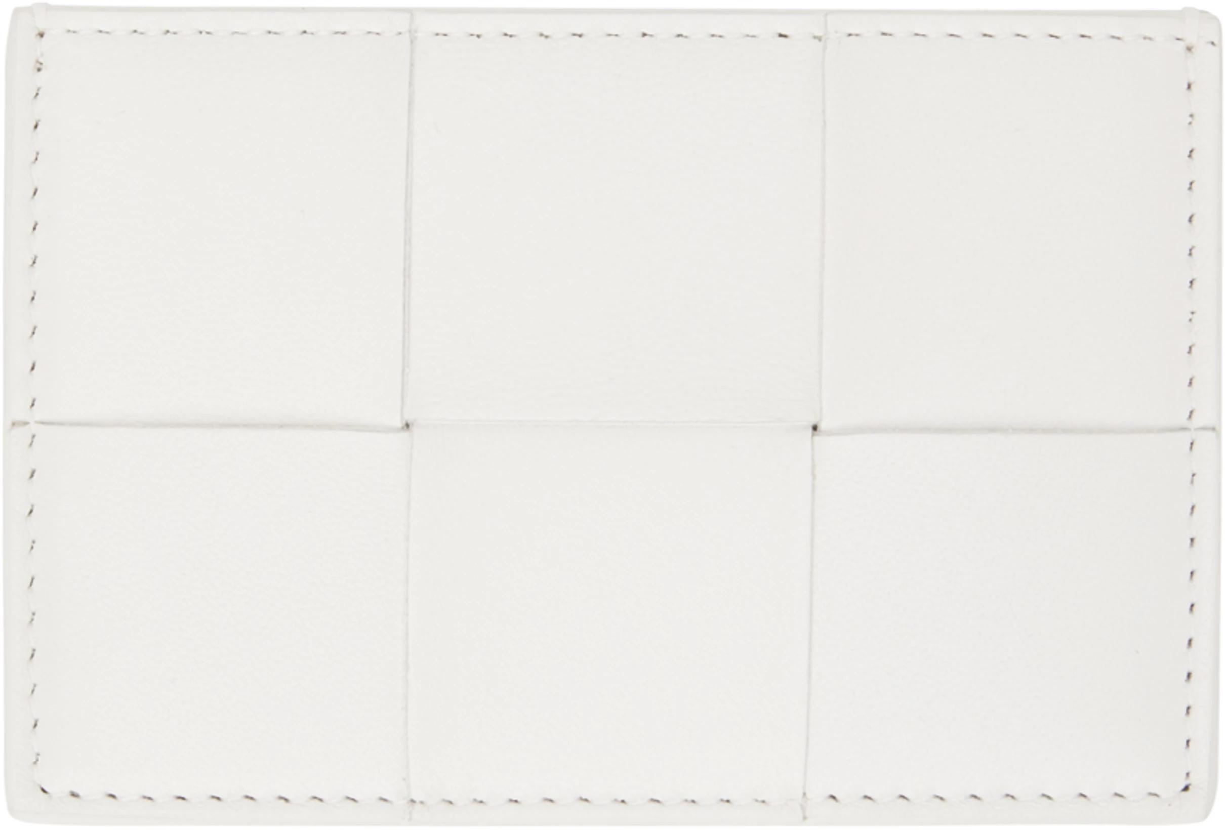 White Cassette Credit Card Case by BOTTEGA VENETA