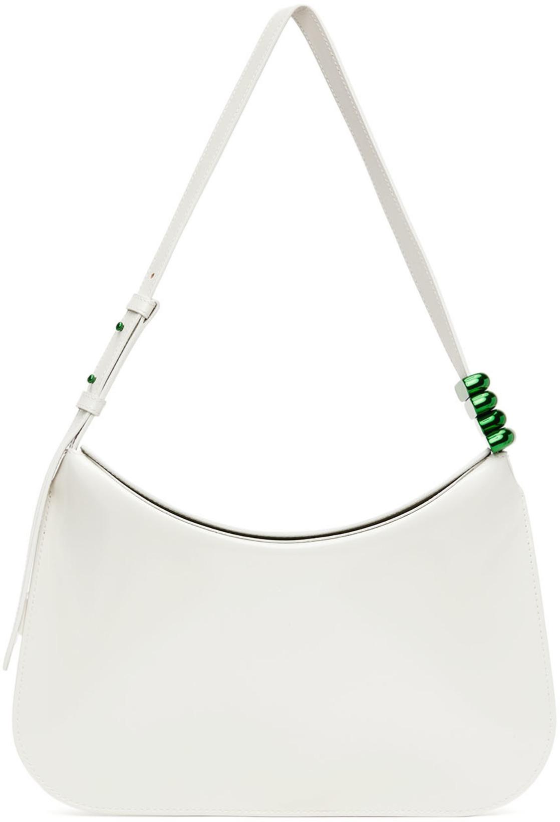White Flap Shoulder Bag by BOTTEGA VENETA