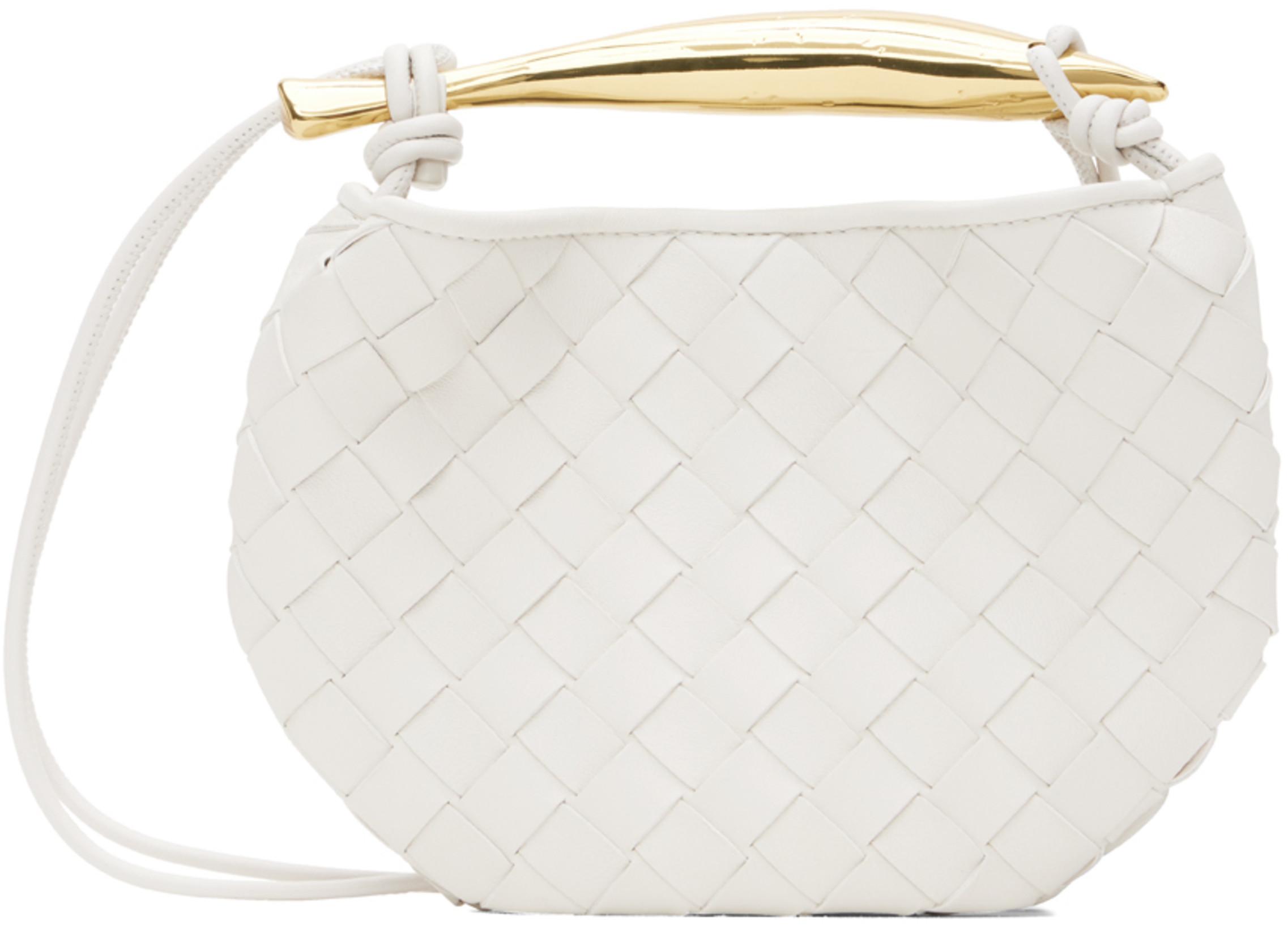 White Mini Sardine Bag by BOTTEGA VENETA