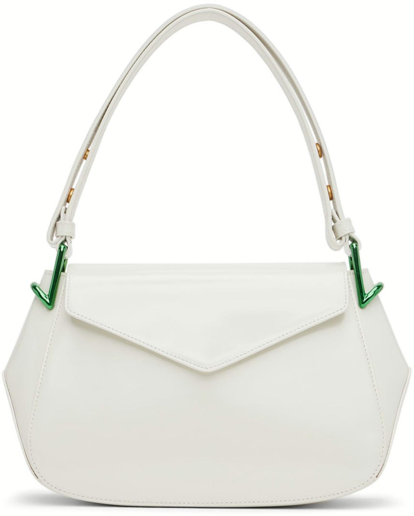 White Toyin Shoulder Bag by BOTTEGA VENETA