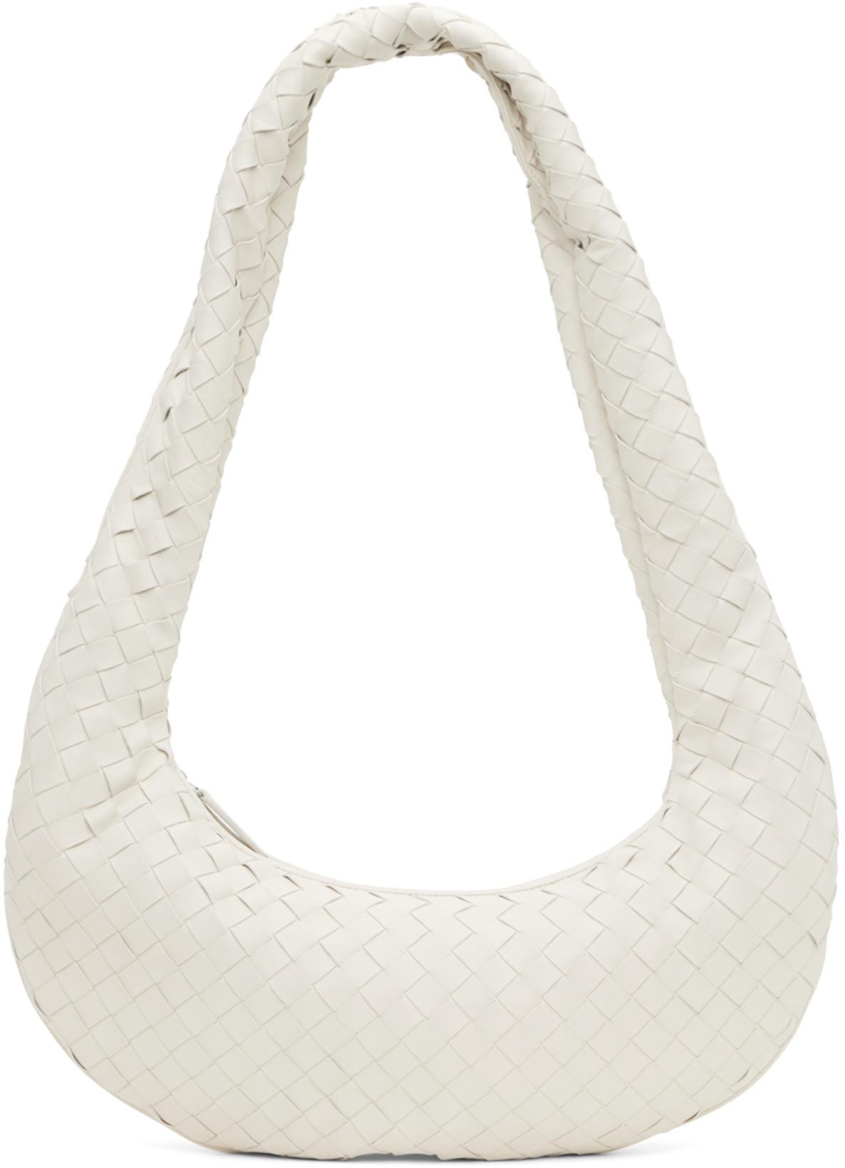 White Zip Bag by BOTTEGA VENETA