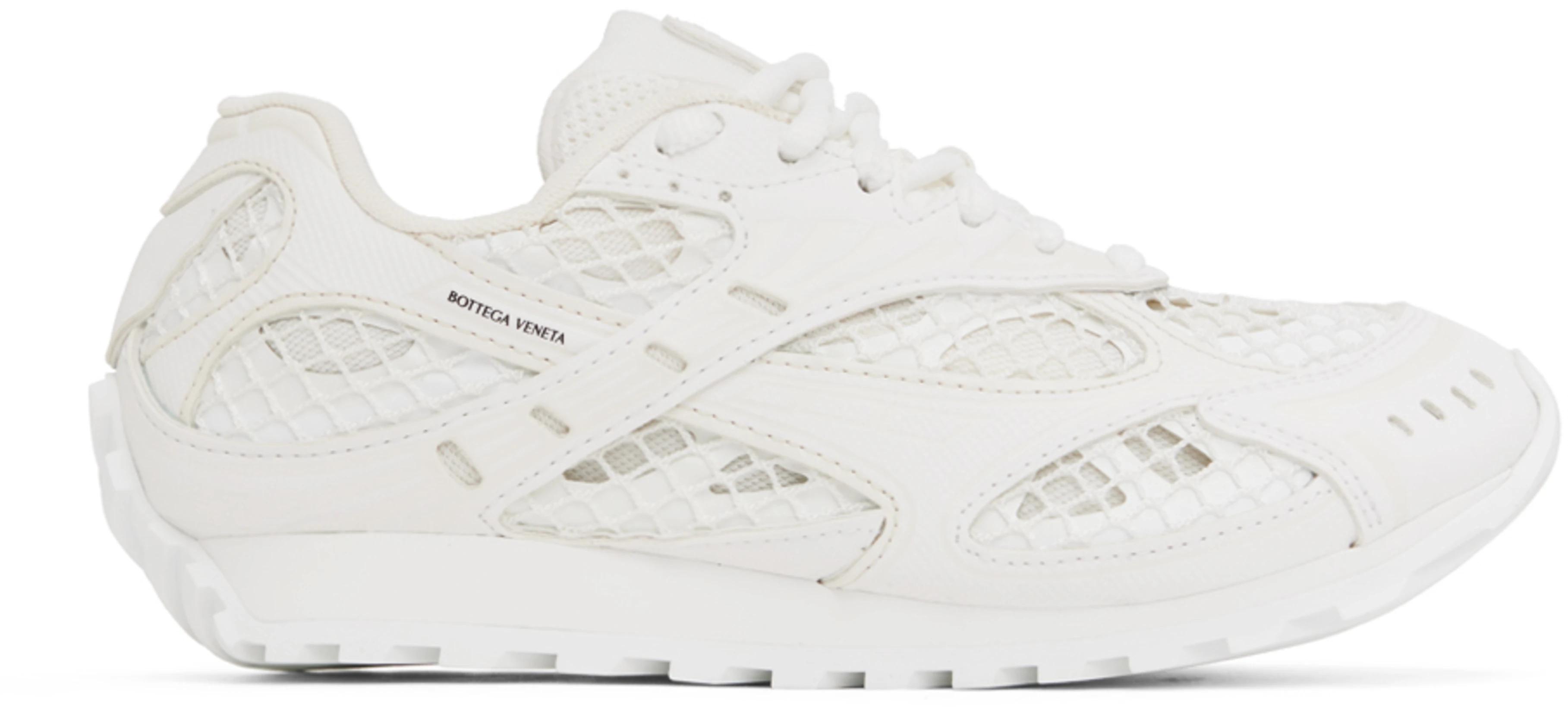 White & Off-White Orbit Sneakers by BOTTEGA VENETA