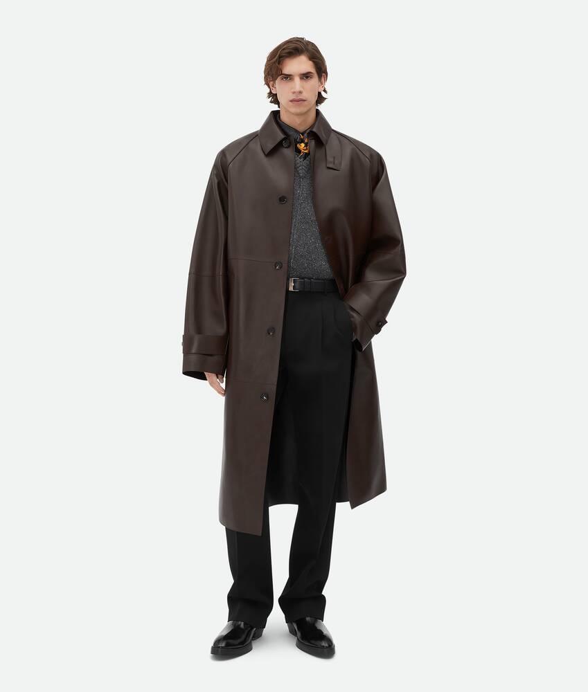 bonded leather trench coat by BOTTEGA VENETA