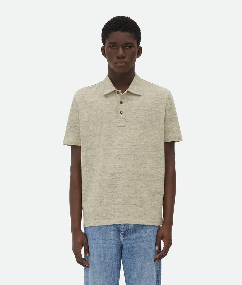 chine cotton piquet polo by BOTTEGA VENETA