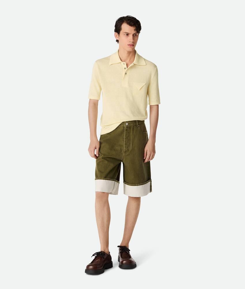 colored denim shorts by BOTTEGA VENETA
