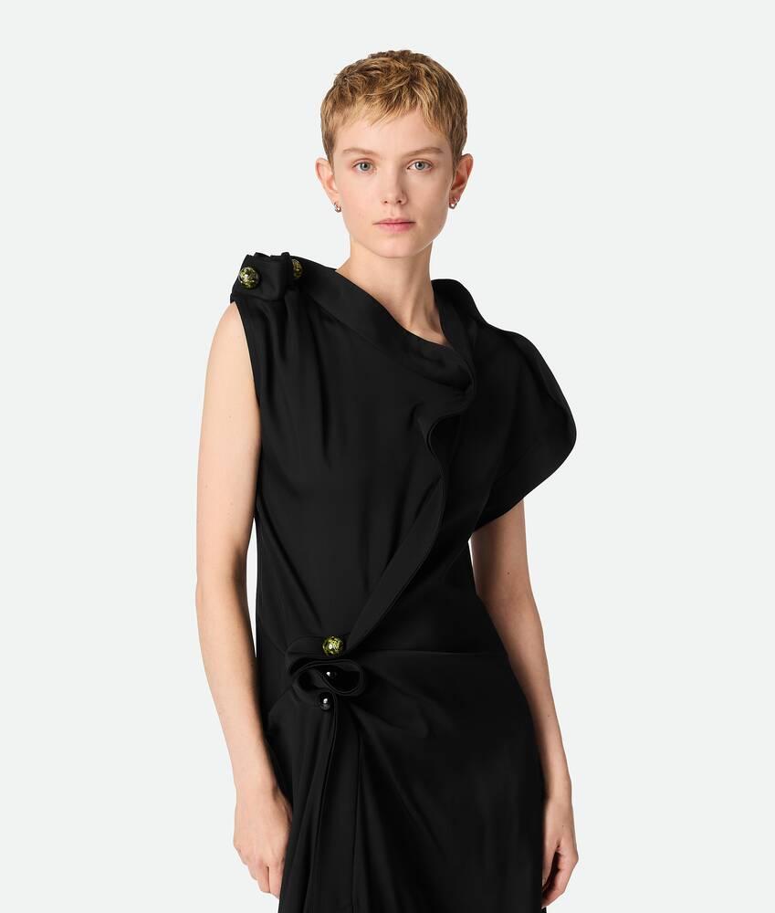 fluid viscose piercing dress by BOTTEGA VENETA