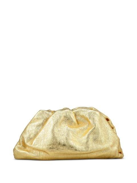 gathered pouch clutch by BOTTEGA VENETA 