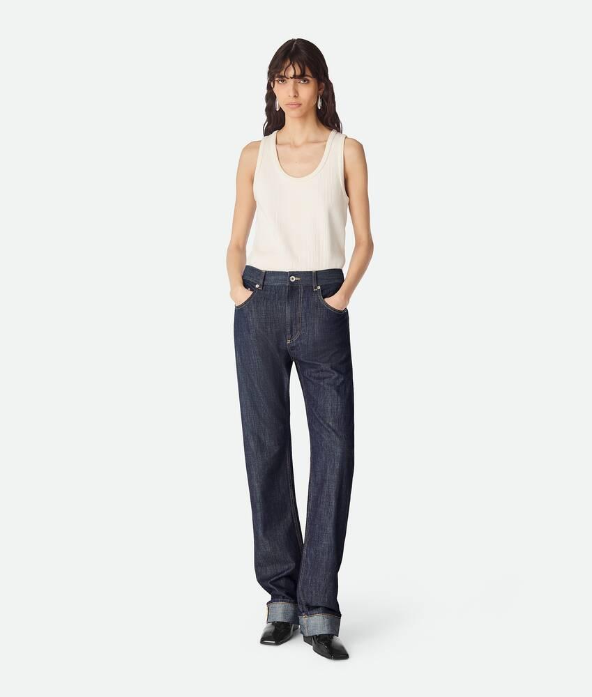 indigo straight jeans by BOTTEGA VENETA