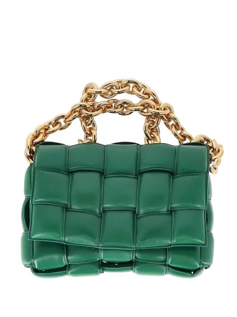 intrecciato chain leather shoulder bag by BOTTEGA VENETA 