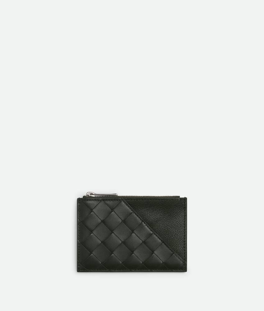 intrecciato diagonal zipped card case by BOTTEGA VENETA intrecciato diagonal zipped card case by BOTTEGA VENETA