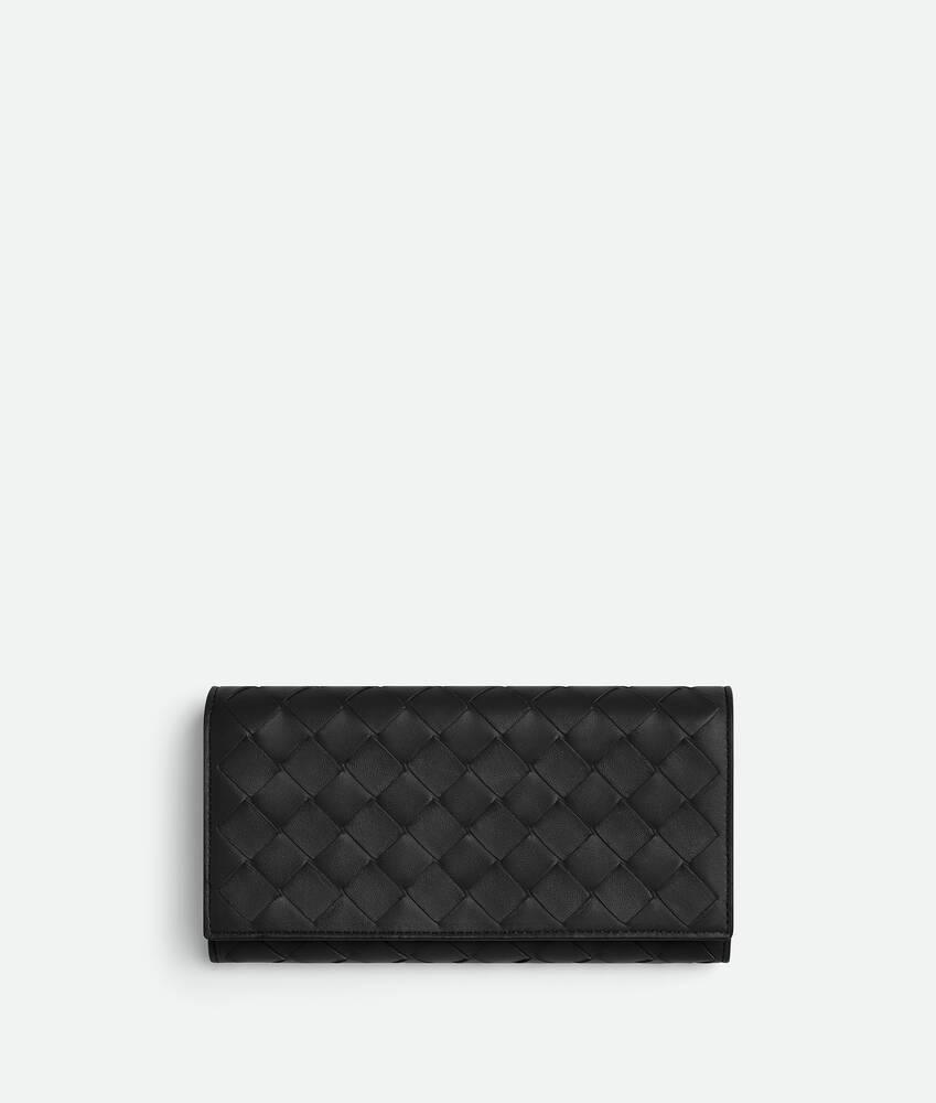 intrecciato large flap wallet by BOTTEGA VENETA