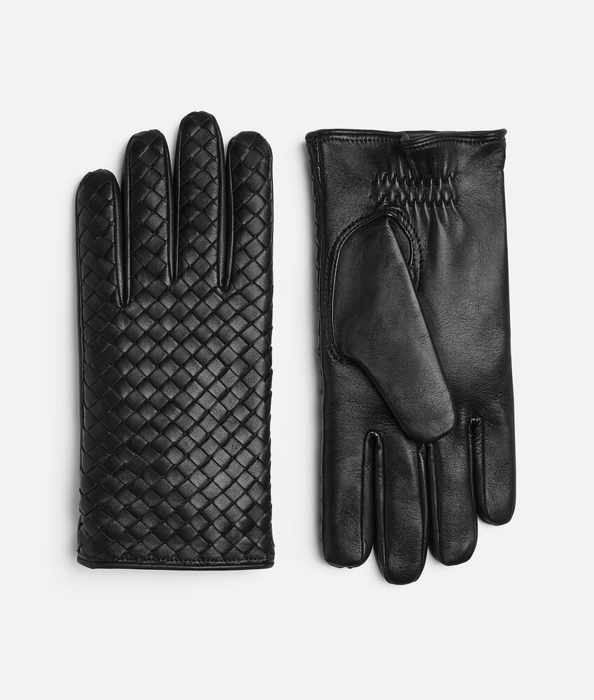 intrecciato leather gloves by BOTTEGA VENETA