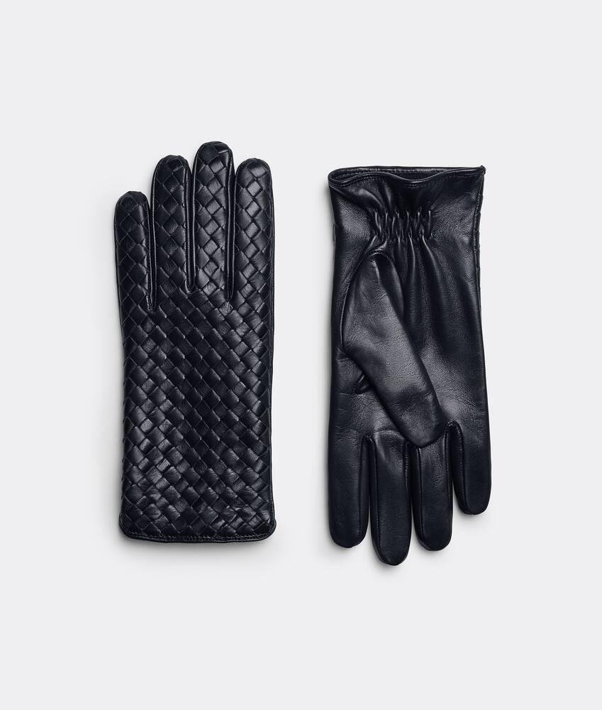 intrecciato leather gloves by BOTTEGA VENETA