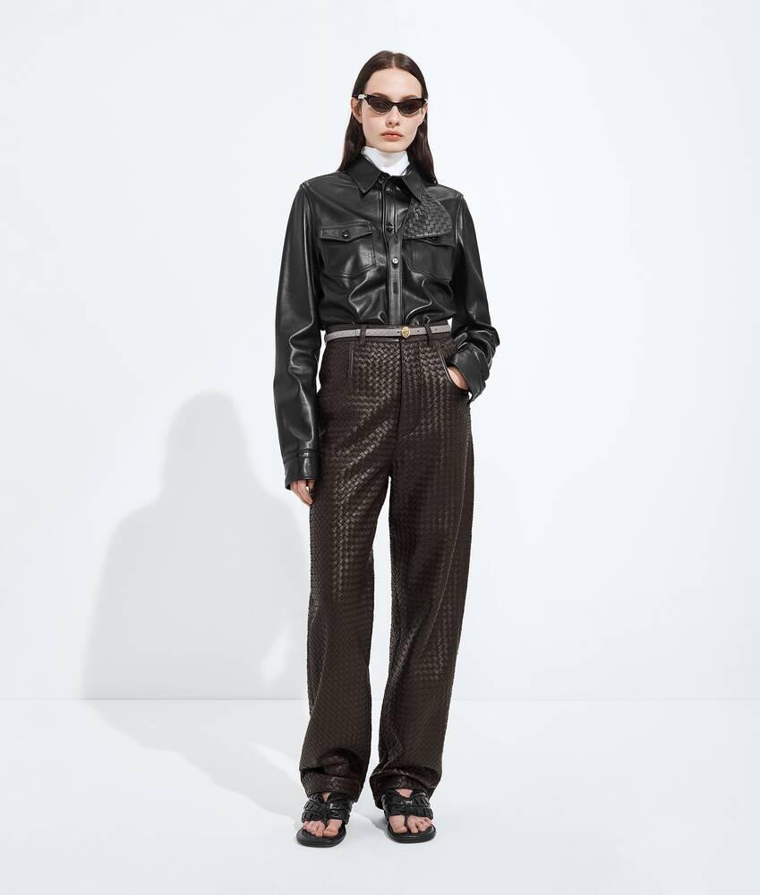 intrecciato leather pants
                            
                            
                                intrecciato leather pants by BOTTEGA VENETA
