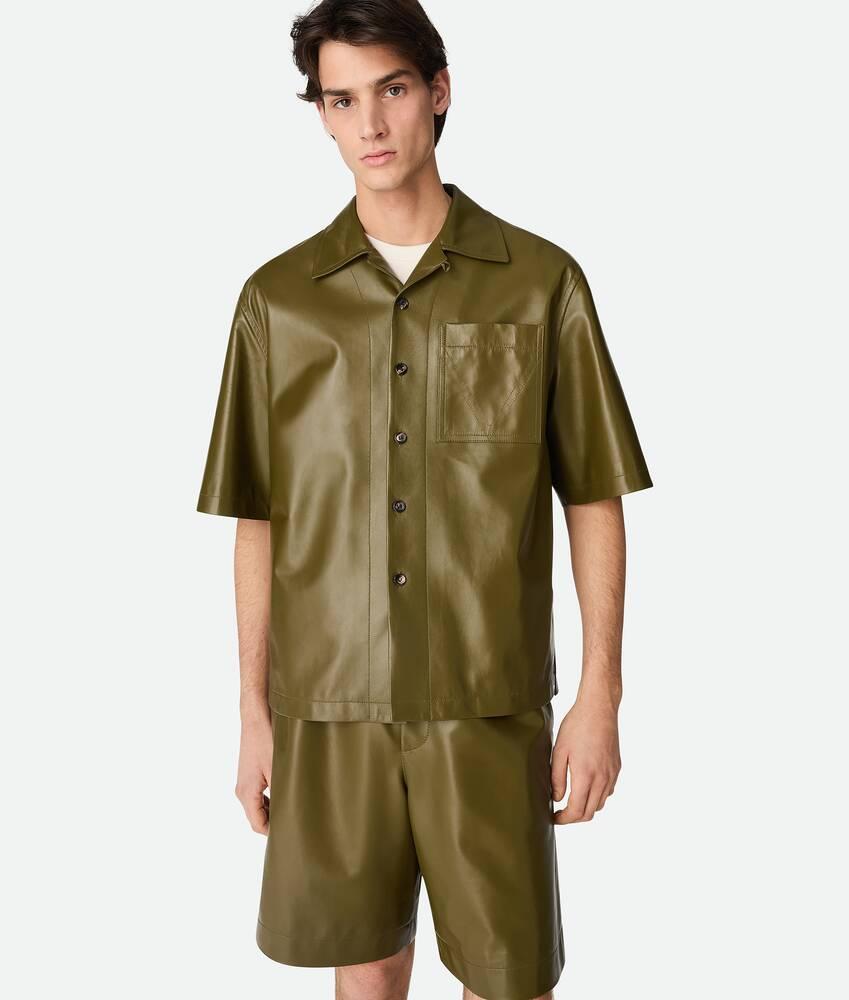 leather nappa shirt by BOTTEGA VENETA