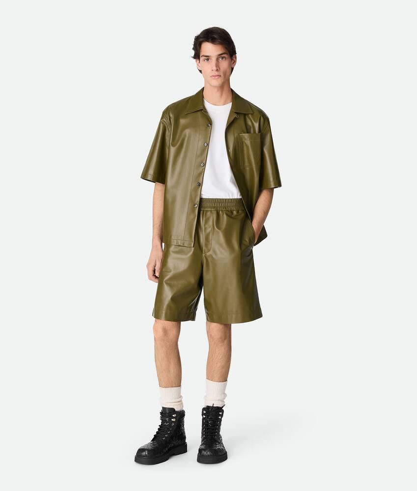 leather nappa shorts by BOTTEGA VENETA