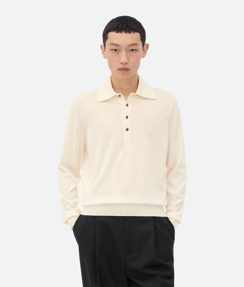 light fine cashmere polo jumper by BOTTEGA VENETA