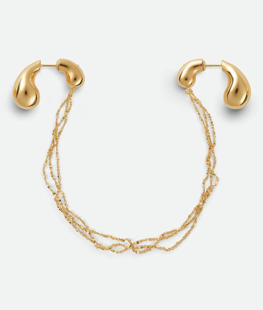 mini drop chain earrings by BOTTEGA VENETA