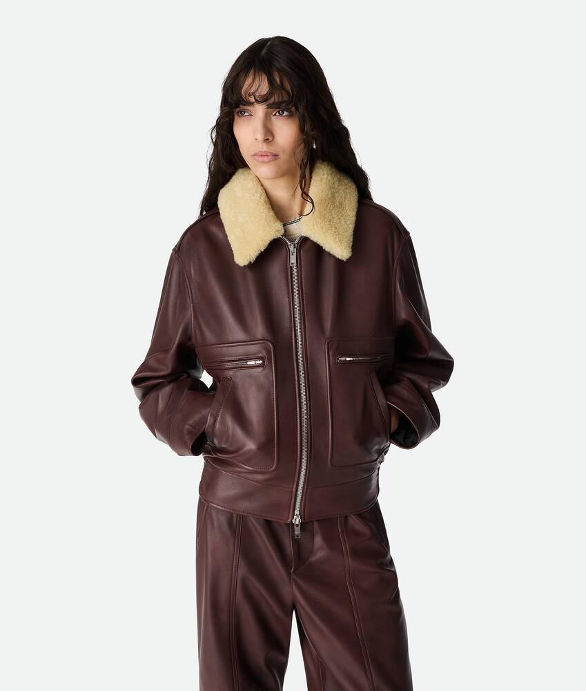 padded leather blouson by BOTTEGA VENETA