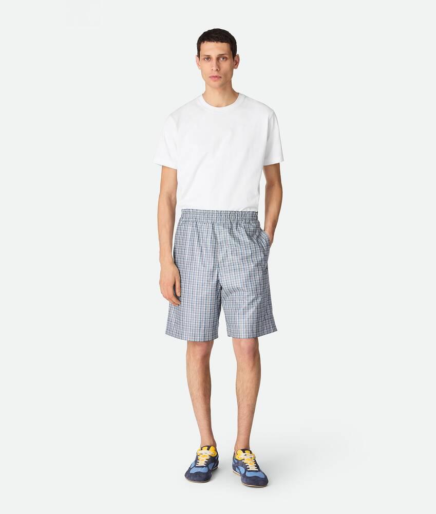 printed leather shorts by BOTTEGA VENETA