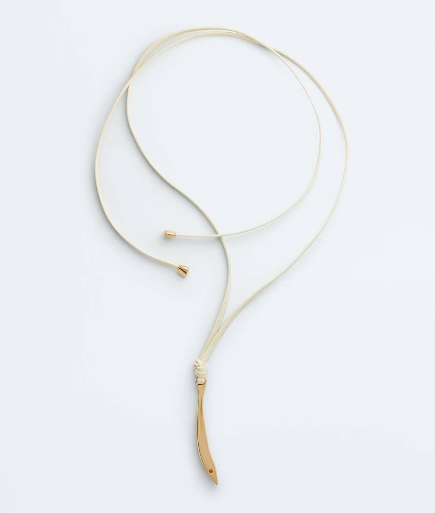 sardine leather necklace
                            
                            
                                sardine leather necklace by BOTTEGA VENETA
