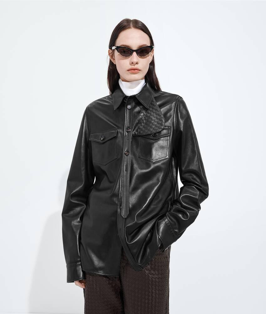 semi shiny leather shirt
                            
                            
                                semi shiny leather shirt by BOTTEGA VENETA