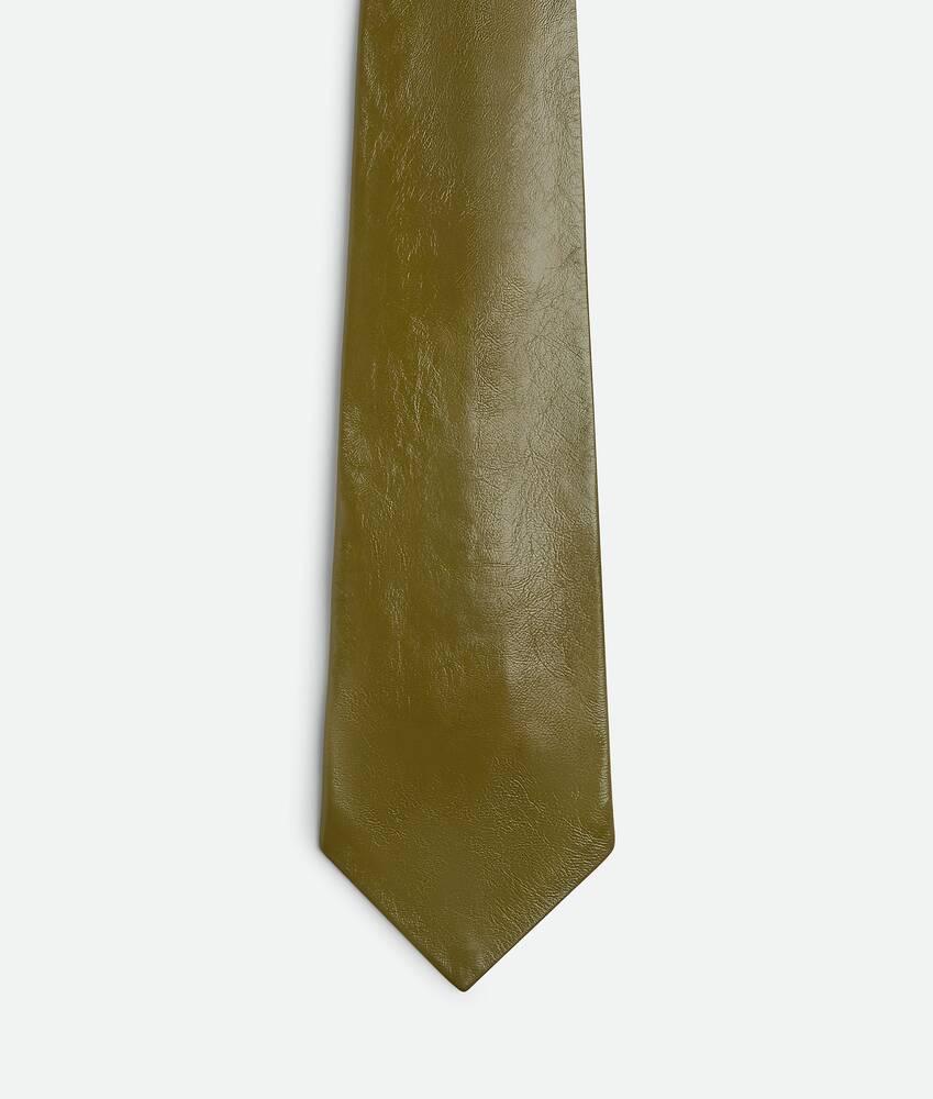 shiny leather tie by BOTTEGA VENETA