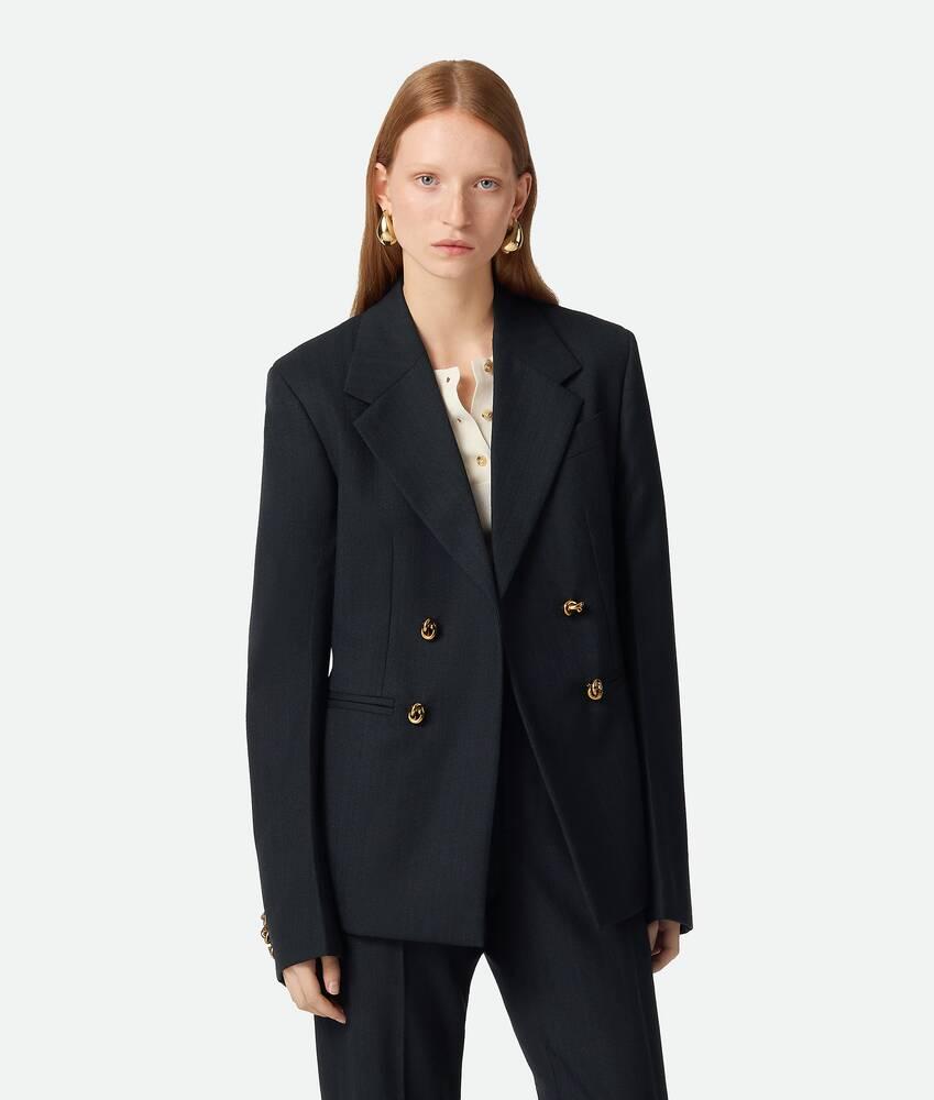 striped wool jacket by BOTTEGA VENETA