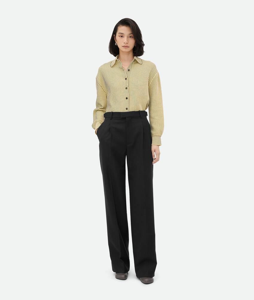 striped wool trousers by BOTTEGA VENETA