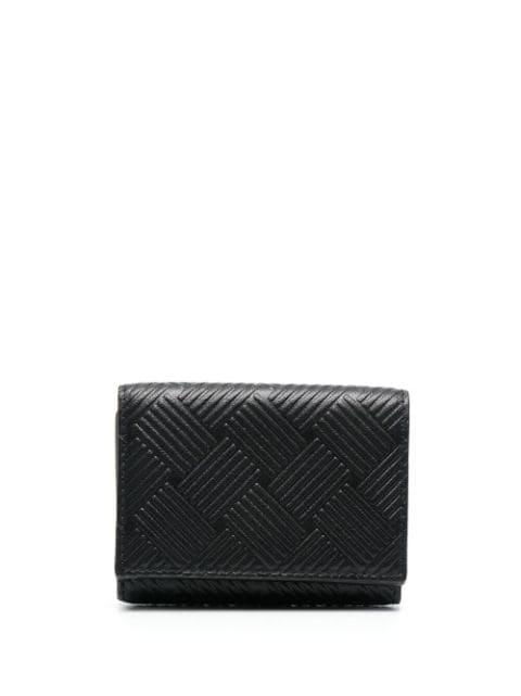 textured-finish snap-fastening wallet by BOTTEGA VENETA