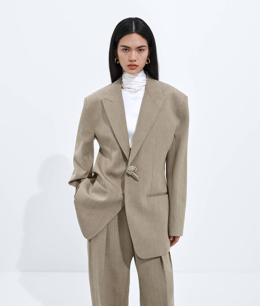 wool and linen melange jacket
                            
                            
                                wool and linen melange jacket by BOTTEGA VENETA