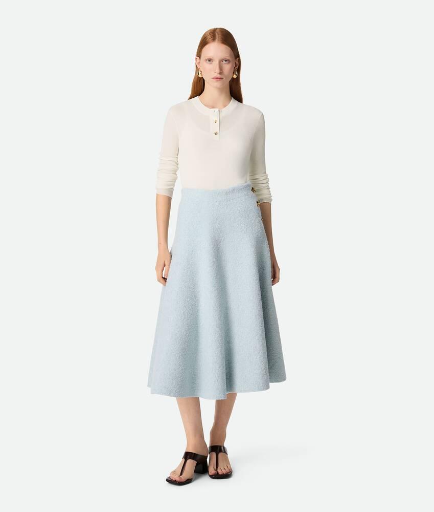 wool boucle skirt by BOTTEGA VENETA