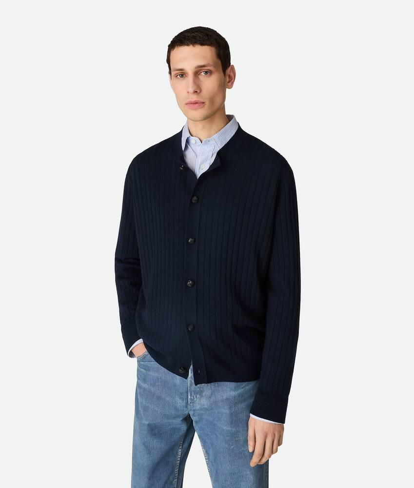 wool rib cardigan by BOTTEGA VENETA