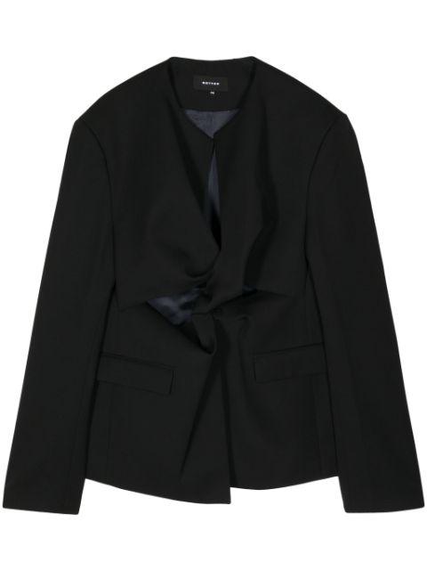 collarless virgin-wool blazer by BOTTER
