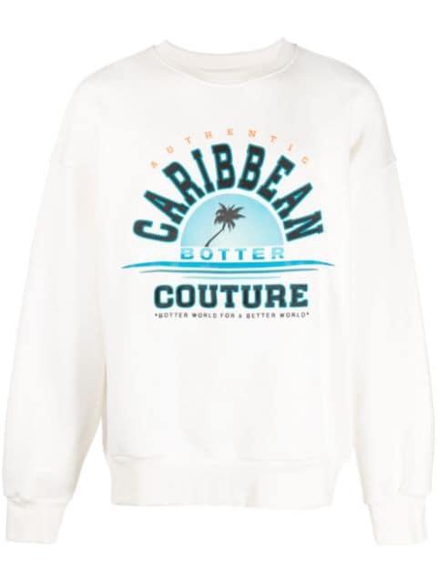 graphic-print organic-cotton sweatshirt by BOTTER