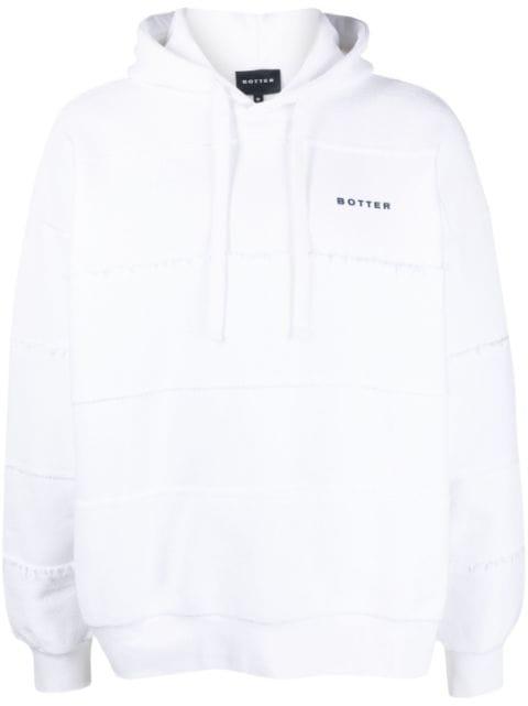 logo-print drawstring hoodie by BOTTER