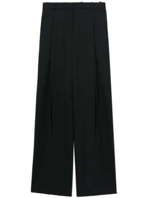pleat-detail wide-leg trousers by BOTTER
