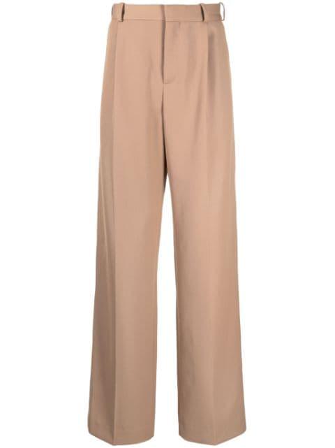 pressed-crease wide-leg trousers by BOTTER