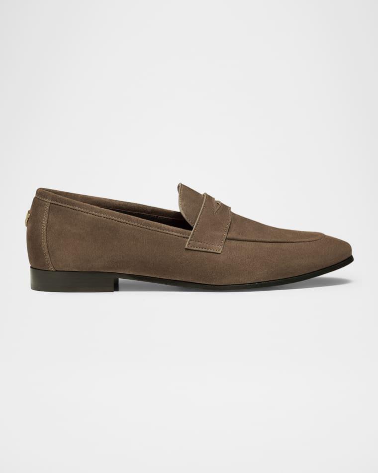 Suede Penny Loafers by BOUGEOTTE