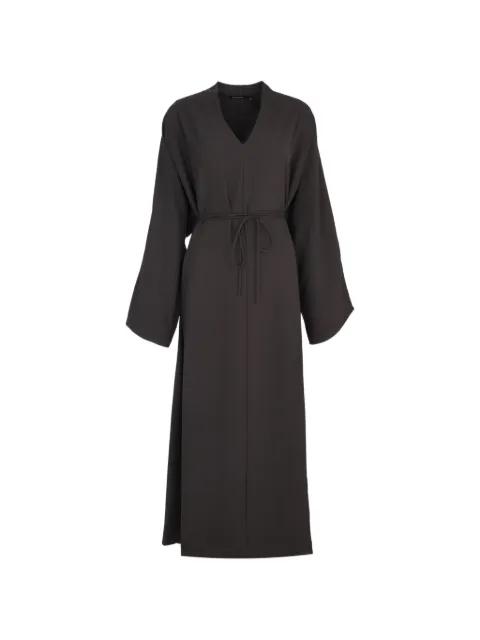 Muriella belted silk dress by BOUGUESSA