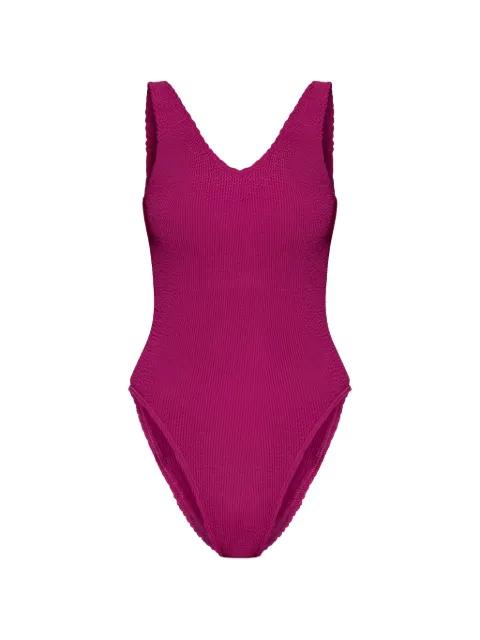 Mara crinkle-effect swimsuit by BOUND