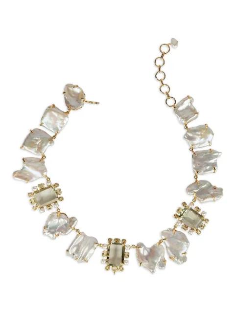 Jana baroque-pearl chain necklace by BOUNKIT JEWELRY