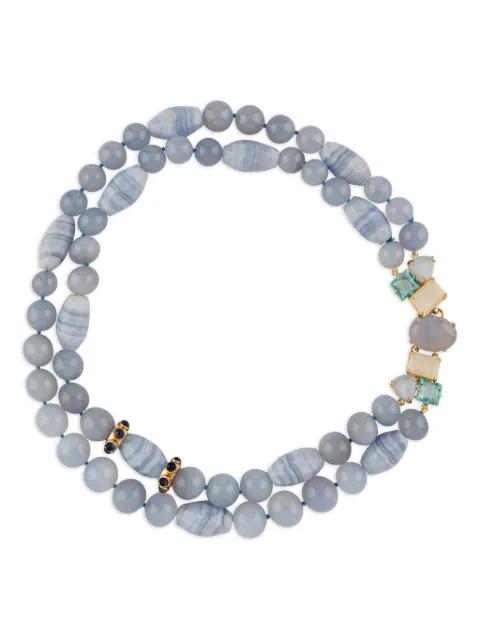 Lace agate necklace by BOUNKIT JEWELRY