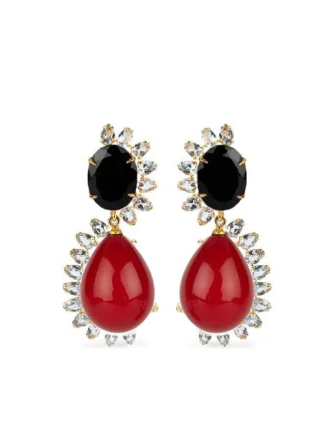 gemstone-embellished earrings by BOUNKIT JEWELRY