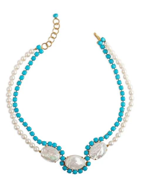 pearl-detailing necklace by BOUNKIT JEWELRY